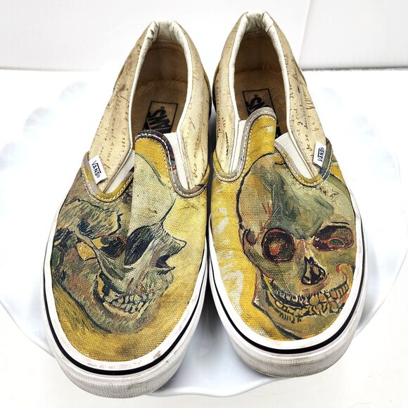 Share VANS x Vincent Van Gogh Museum Amsterdam Skulls Slip-Ons (M7"/W8.5") - Picture 1 of 10